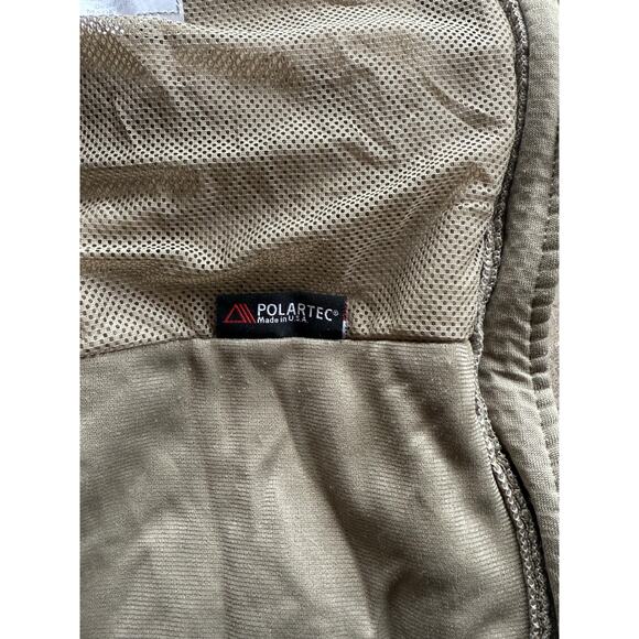 U.S. Army Beige/Tan Cold Weather Jacket Fleece Gen3 Polartec Made in USA - Picture 4 of 8